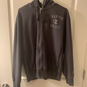 Champion zip hoodie, size L